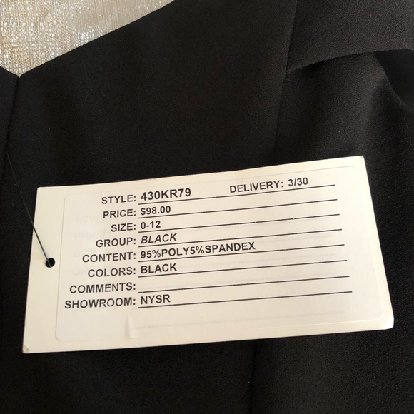 ABS Black Crop Top w Boning Fully Lined - Picture 6 of 7